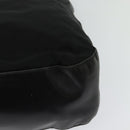 PRADA Shoulder Bag Nylon Plastic Black Silver Auth ep9367-13