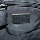 PRADA Shoulder Bag Nylon Plastic Black Silver Auth ep9367-14