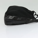 PRADA Shoulder Bag Nylon Plastic Black Silver Auth ep9367-5
