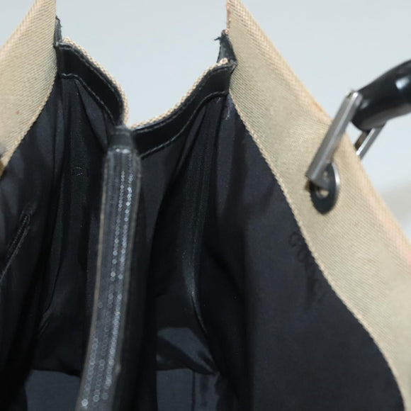 GUCCI Bamboo Hand Bag Canvas Beige 002 1010 2404 Auth ep9368