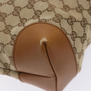 GUCCI GG Canvas Web Sherry Line Shoulder Bag Beige Silver 308930 Auth ep9380-11