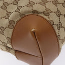 GUCCI GG Canvas Web Sherry Line Shoulder Bag Beige Silver 308930 Auth ep9380-13