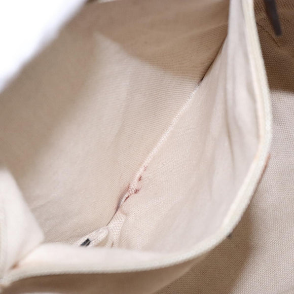 GUCCI GG Canvas Web Sherry Line Shoulder Bag Beige Silver 308930 Auth ep9380