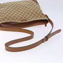 GUCCI GG Canvas Web Sherry Line Shoulder Bag Beige Silver 308930 Auth ep9380-7