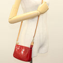 LOUIS VUITTON Vernis Pochette Accessoires Pomme D'amour M91577 LV Auth ep9386-22