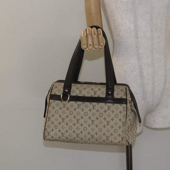 LOUIS VUITTON Monogram Mini Josephine PM Hand Bag Khaki M92215 LV Auth ep9387