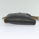 Christian Dior Honeycomb Canvas Shoulder Bag PVC Leather Black Auth ep9393-5