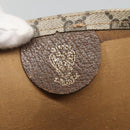 GUCCI GG Supreme Web Sherry Line Tote Bag PVC Beige Auth ep9399-15