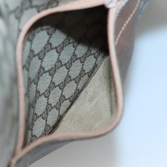 GUCCI GG Supreme Web Sherry Line Tote Bag PVC Beige Auth ep9399