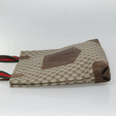 GUCCI GG Supreme Web Sherry Line Tote Bag PVC Beige Auth ep9399-4