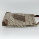 GUCCI GG Supreme Web Sherry Line Tote Bag PVC Beige Auth ep9399-5