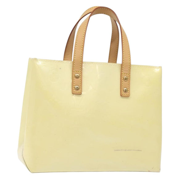 LOUIS VUITTON Monogram Vernis Reade PM Hand Bag Perle M91336 LV Auth ep9403