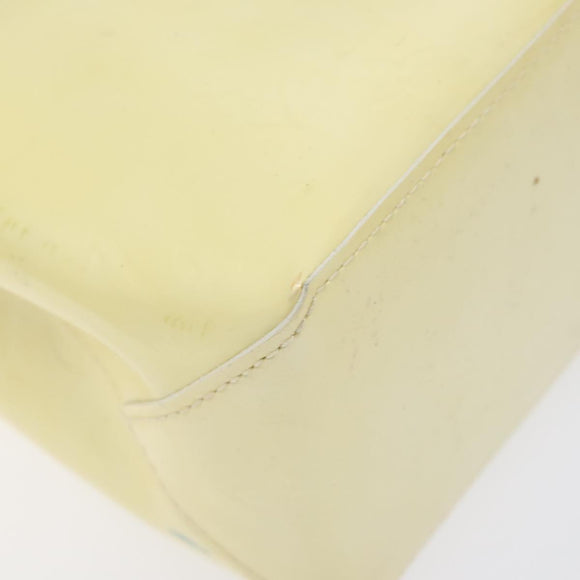 LOUIS VUITTON Monogram Vernis Reade PM Hand Bag Perle M91336 LV Auth ep9403