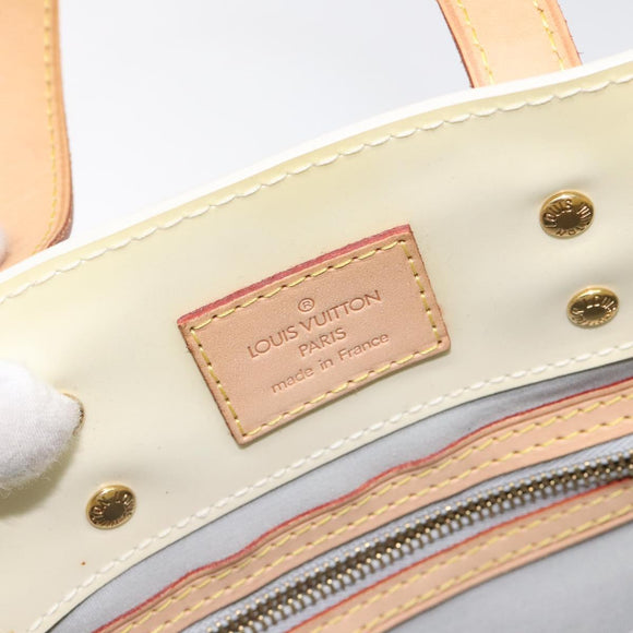 LOUIS VUITTON Monogram Vernis Reade PM Hand Bag Perle M91336 LV Auth ep9403