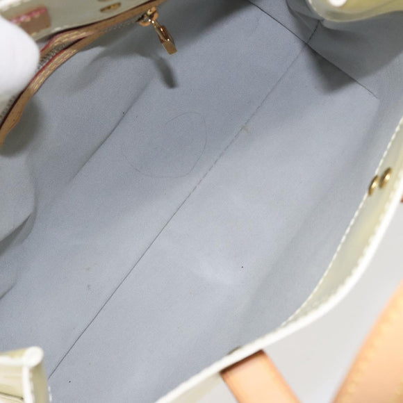 LOUIS VUITTON Monogram Vernis Reade PM Hand Bag Perle M91336 LV Auth ep9403