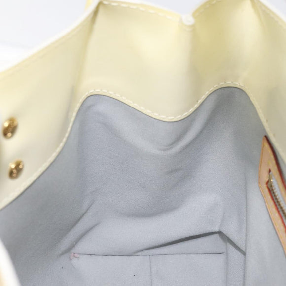 LOUIS VUITTON Monogram Vernis Reade PM Hand Bag Perle M91336 LV Auth ep9403