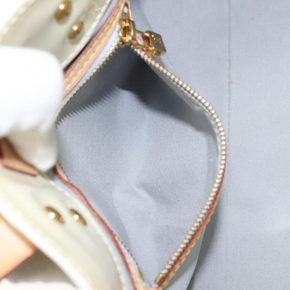 LOUIS VUITTON Monogram Vernis Reade PM Hand Bag Perle M91336 LV Auth ep9403