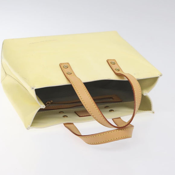 LOUIS VUITTON Monogram Vernis Reade PM Hand Bag Perle M91336 LV Auth ep9403