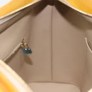 LOUIS VUITTON Monogram Vernis Houston Hand Bag Beige M91004 LV Auth ep9404-19