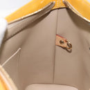 LOUIS VUITTON Monogram Vernis Houston Hand Bag Beige M91004 LV Auth ep9404-20