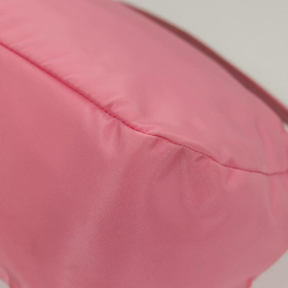 PRADA Hand Bag Nylon 2way Pink Gold Auth ep9408