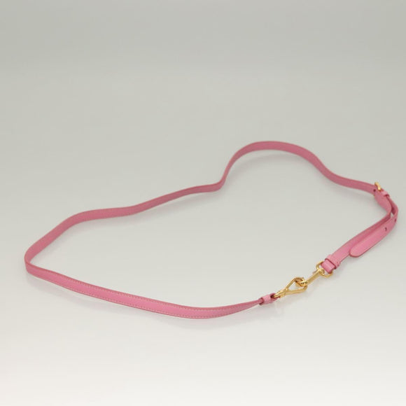 PRADA Hand Bag Nylon 2way Pink Gold Auth ep9408