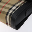 Burberrys Nova Check Shoulder Bag Canvas Beige Gold Auth ep9421-10