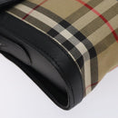 Burberrys Nova Check Shoulder Bag Canvas Beige Gold Auth ep9421-11