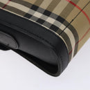 Burberrys Nova Check Shoulder Bag Canvas Beige Gold Auth ep9421-13