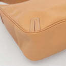 BURBERRY Shoulder Bag Leather Beige Silver Auth ep9425-11