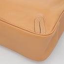 BURBERRY Shoulder Bag Leather Beige Silver Auth ep9425-12