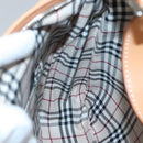 BURBERRY Shoulder Bag Leather Beige Silver Auth ep9425-18