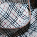 BURBERRY Shoulder Bag Leather Beige Silver Auth ep9425-19