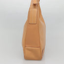 BURBERRY Shoulder Bag Leather Beige Silver Auth ep9425-4