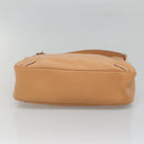 BURBERRY Shoulder Bag Leather Beige Silver Auth ep9425-9