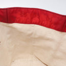 GUCCI GG Canvas Tote Bag Nylon Gold Red 282489 Auth ep9426-17