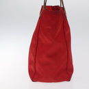 GUCCI GG Canvas Tote Bag Nylon Gold Red 282489 Auth ep9426-4