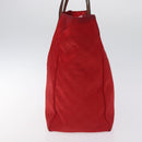 GUCCI GG Canvas Tote Bag Nylon Gold Red 282489 Auth ep9426-5