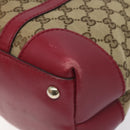 GUCCI GG Canvas Lovely Hand Bag Beige Gold 257069 Auth ep9430-9