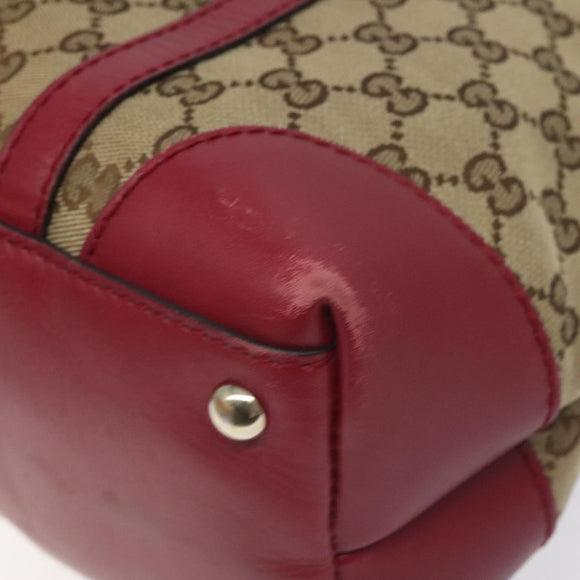 GUCCI GG Canvas Lovely Hand Bag Beige Gold 257069 Auth ep9430