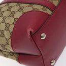 GUCCI GG Canvas Lovely Hand Bag Beige Gold 257069 Auth ep9430-16