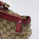 GUCCI GG Canvas Lovely Hand Bag Beige Gold 257069 Auth ep9430-10