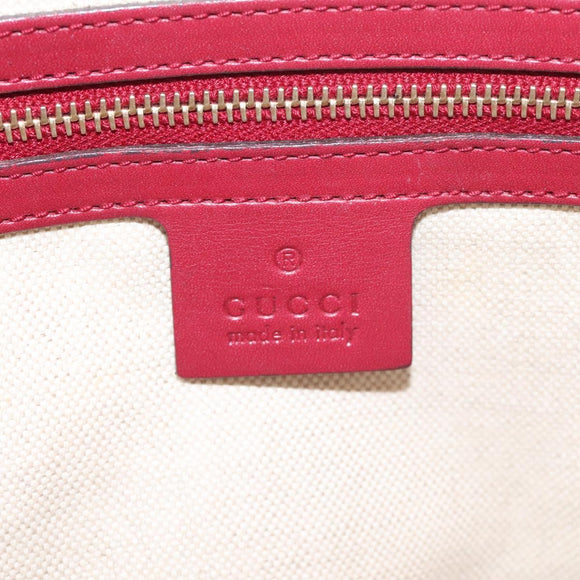 GUCCI GG Canvas Lovely Hand Bag Beige Gold 257069 Auth ep9430