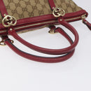 GUCCI GG Canvas Lovely Hand Bag Beige Gold 257069 Auth ep9430-7