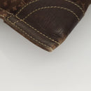 LOUIS VUITTON Monogram Mini Lin Tangier Tote Bag Brown Ebene M40023 Auth ep9437-14