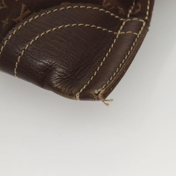 LOUIS VUITTON Monogram Mini Lin Tangier Tote Bag Brown Ebene M40023 Auth ep9437