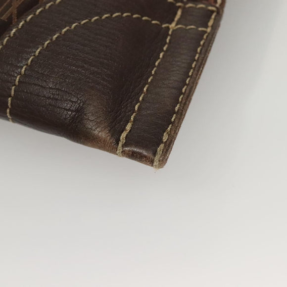 LOUIS VUITTON Monogram Mini Lin Tangier Tote Bag Brown Ebene M40023 Auth ep9437