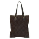 LOUIS VUITTON Monogram Mini Lin Tangier Tote Bag Brown Ebene M40023 Auth ep9437-2
