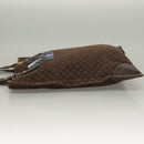 LOUIS VUITTON Monogram Mini Lin Tangier Tote Bag Brown Ebene M40023 Auth ep9437-4