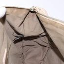 FENDI Zucchino Canvas Shoulder Bag Beige Gold Auth ep9438-20